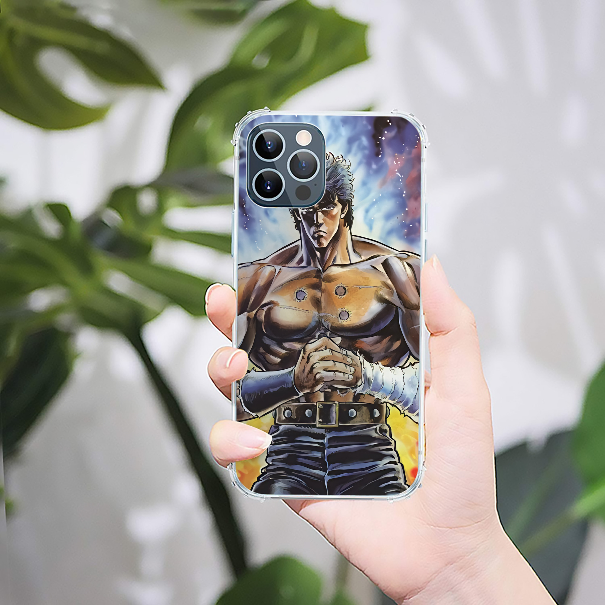 （画像用） 北斗の拳 Fist of the North Star 【iPhone 12シリーズ対応】透明スマホケース（クリアソフトケース）
